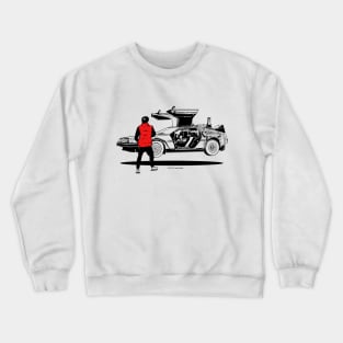 Marty McFly DeLorean Crewneck Sweatshirt